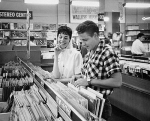 Sharon Sheeley and Eddie Cochran Shopping for Records